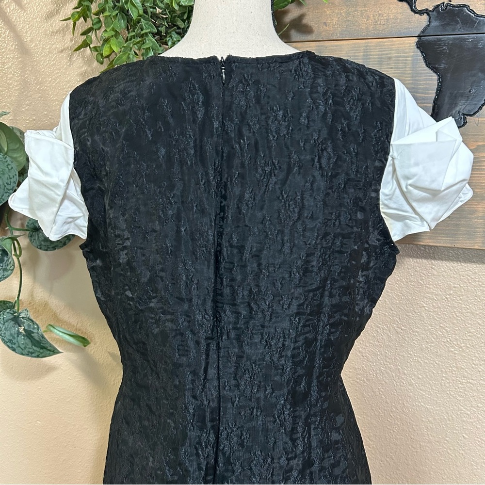 NWOT Sister Jane Paddock Black and White Bow Sleeve Mini Dress - Picture 6 of 10